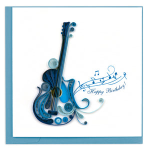 Birthday Guitar Quilling Card