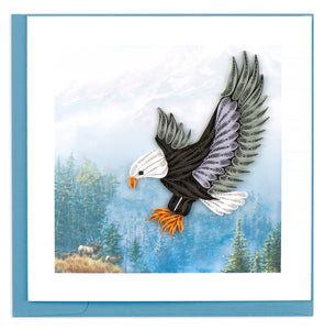 Flying Eagle Quilling Card