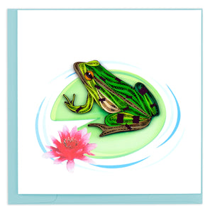 Frog Quilling Card
