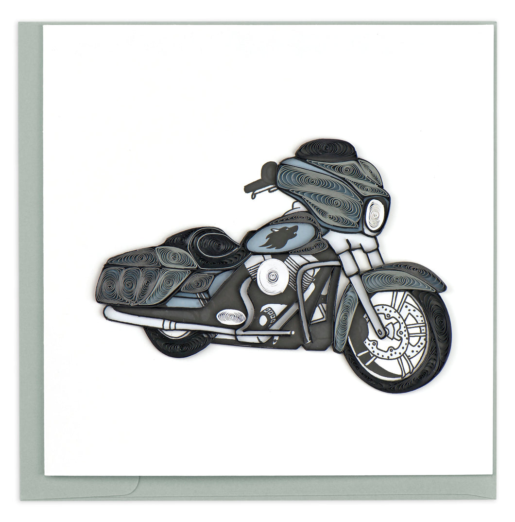 Motorcycle Quilling Card