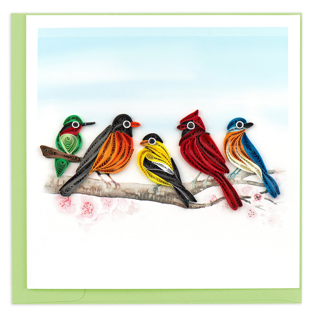 Songbirds Quilling Card