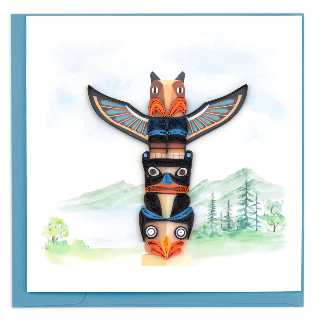 Totem Pole Quilling Card