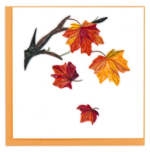 Autumn Leaves Quilling Card