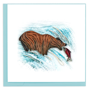 Grizzly Bear Quilling Card