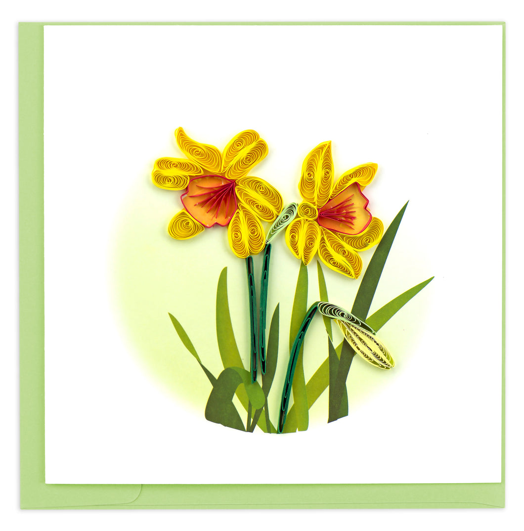 Daffodil Quilling Card