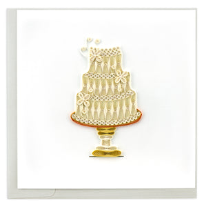 Wedding Cake Quilling Card