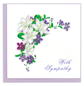Flower Sympathy Quilling Card